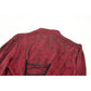 Dark in Love Vampiretta Red Distressed-Effect Frilly Blouse
