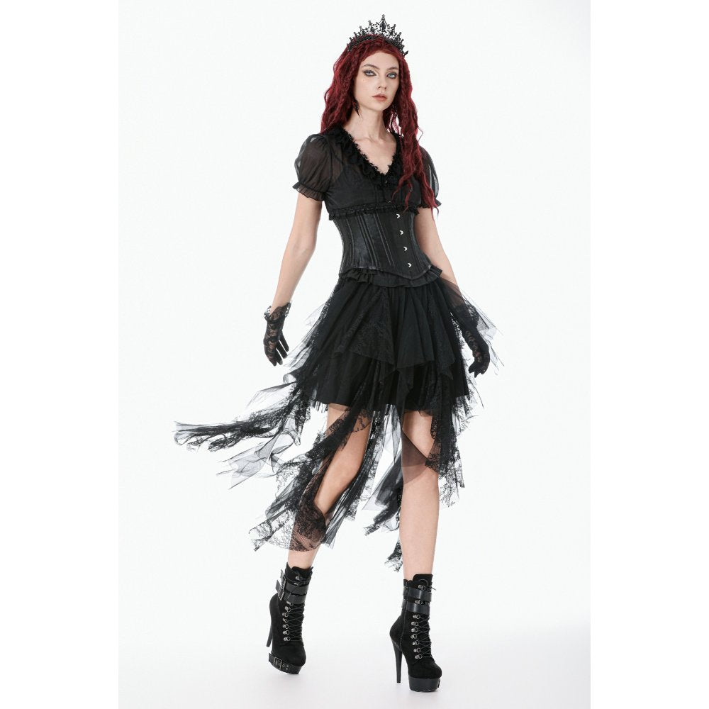 Dark in Love Dark Fairy Lace Midi Skirt