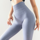 Ribbed Design Gym Yoga Office Leggings