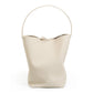 Vireous Minimalist-Style Leather Large Capacity One-Shoulder Bucket Bag
