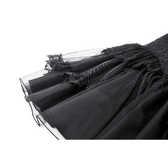 Dark in Love Calantha Tulle and Lace Trim Dress