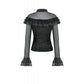 Dark in Love Seraphina Gothic Blouse, Layered Lace Cuffs