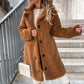 Vireous Big Lapel Women's Plush Short Coat