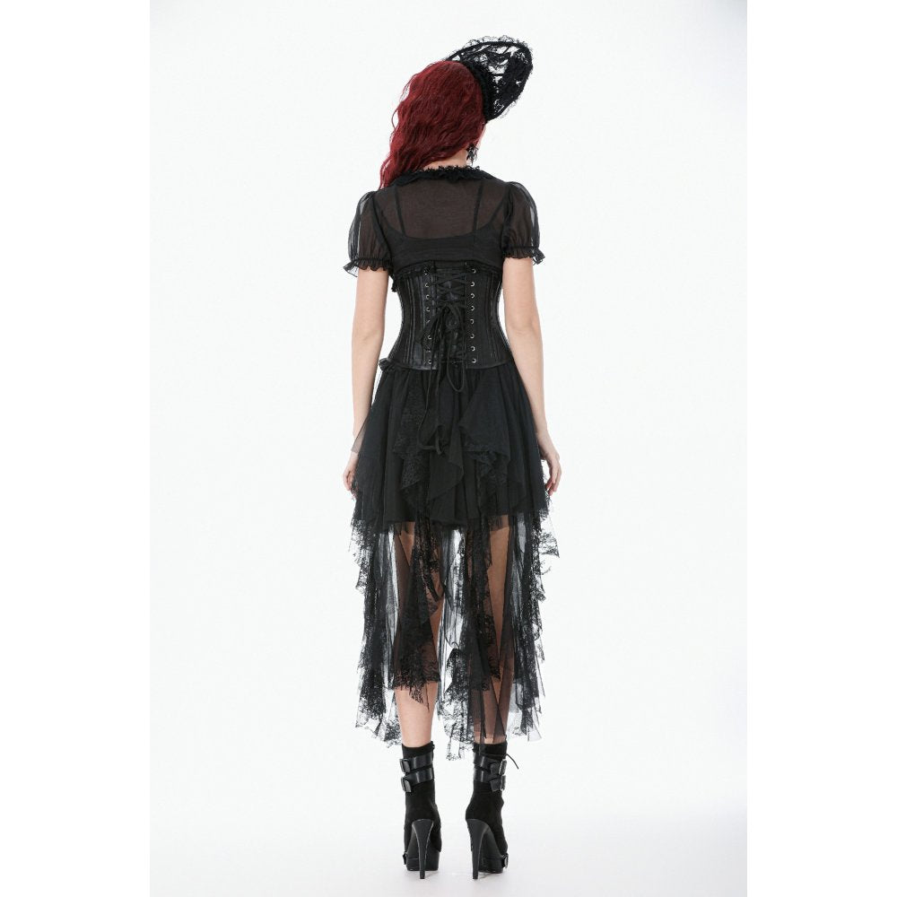 Dark in Love Dark Fairy Lace Midi Skirt