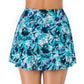 Abstract Print Women's Versatile Skirt Swim Shorts