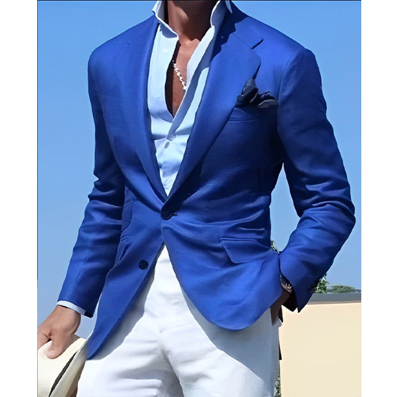 Men's Striped Blazer Casual Slim Fit, Candy Colours