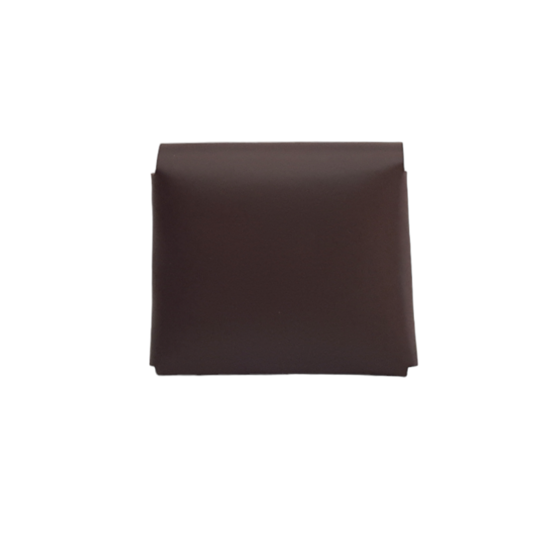 Handmade Leather Simple Coin Purse in Dark Brown