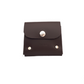 Handmade Leather Simple Coin Purse in Dark Brown