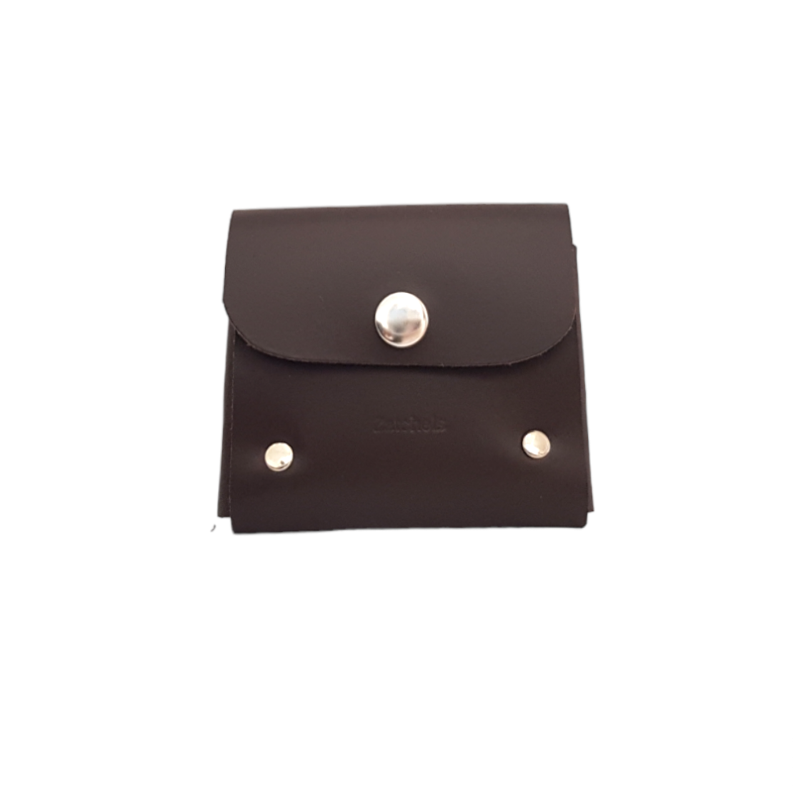 Handmade Leather Simple Coin Purse in Dark Brown