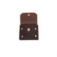 Handmade Leather Simple Coin Purse in Dark Brown