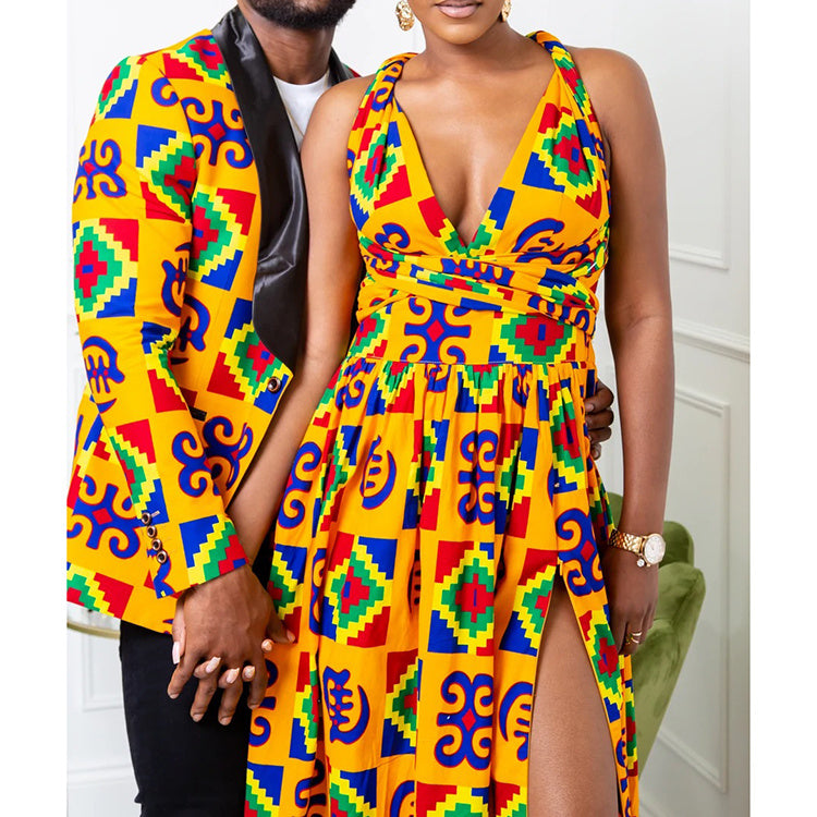 Multi-Wear African Print Dress