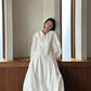 Vireous French-Style Rustic Floaty Cotton Dress