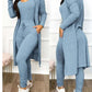 Vireous Casual Women's Jumpsuit Set with High-Waist Drawstring Pants