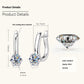 Six-Claw Moissanite Diamond Earrings