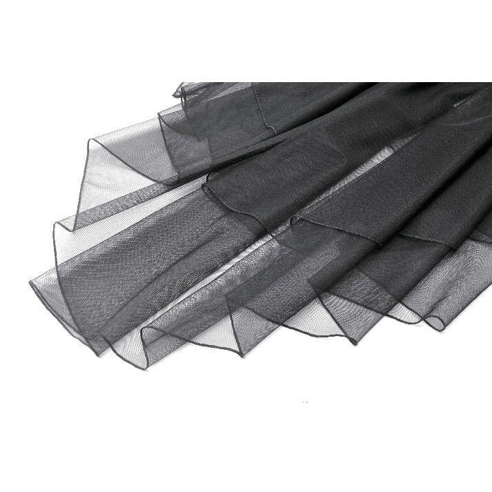 Dark in Love Seraphina Tiered Mesh and Ruffle Goth Gown