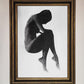 Dotted Figure Framed Poster