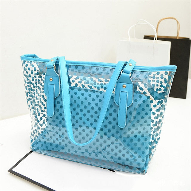 Candy Colour Transparent Handbag