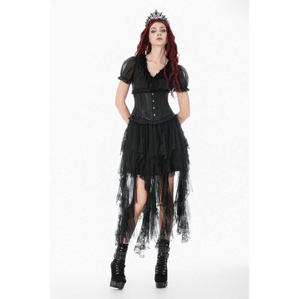 Dark in Love Dark Fairy Lace Midi Skirt
