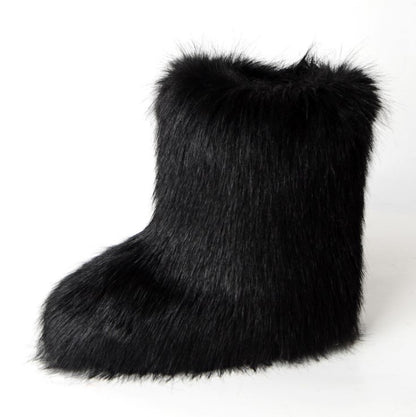 Women's Faux Fur Boots, Candy Colours