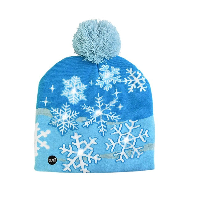 LED Christmas Bobble Hat