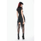 Dark in Love Thornspell Gothic Layered Lace Overskirt in Black