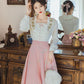 Vireous Retro French Romantic Pastoral-Style Dress