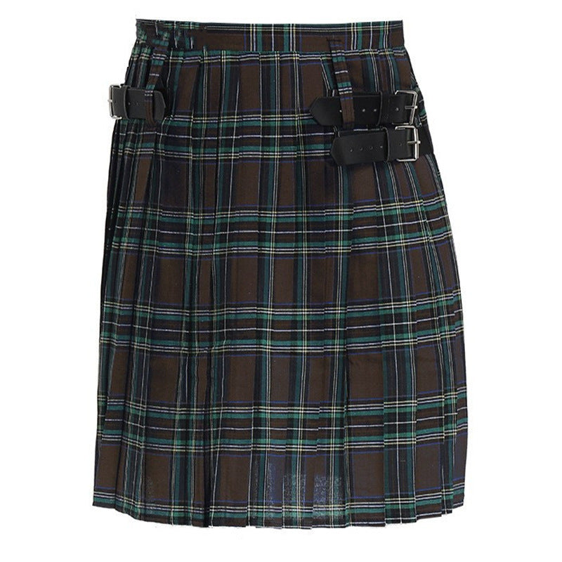 Costume Men's Pleated Tartan Kilt, Multi Colours