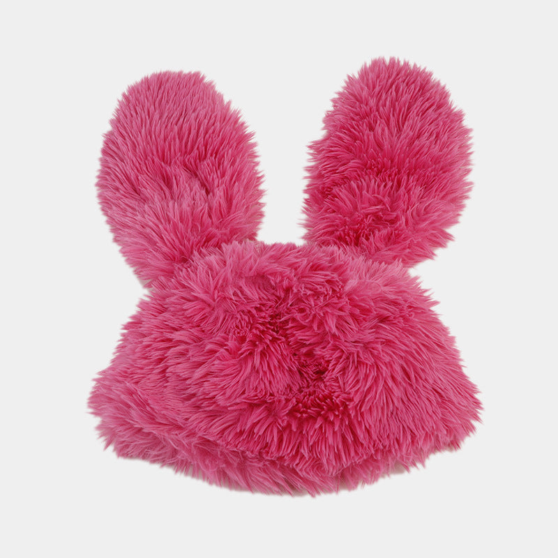 Plush Rabbit Ears Cute Ushanka Hat, Candy Colours