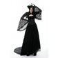 Dark in Love Belladonna Lace-Bell Sleeve Goth Shrug