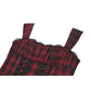 Dark in Love Morrigan Tartan Lace-Up Dress in Black