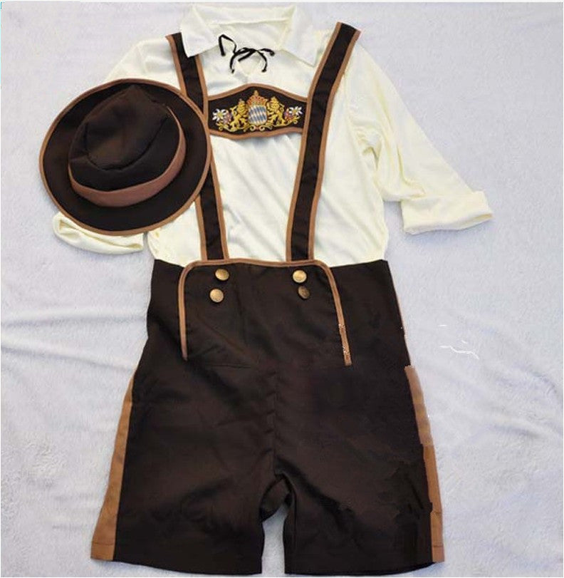 Oktoberfest Lederhosen Men's Shorts Cosplay Carnival Beer Festival Costume