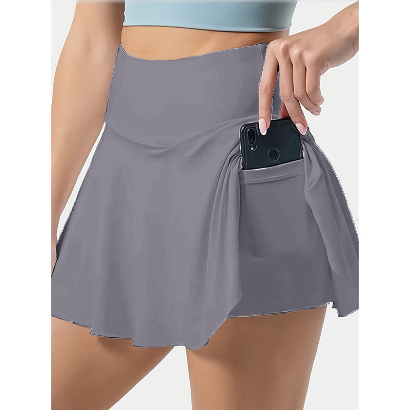 Women's Tennis Skirt, Golf Skorts Athletic High-Waist with Pockets, Workout Shorts