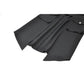 Dark in Love Punk Layered-Pocket Cutout Belted Long Skirt