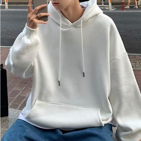 Unisex Fashion Solid Colour Large-Size Hoodie