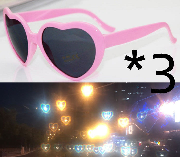 Night Lights 'Love' Special Effects Sunglasses