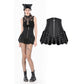 Dark in Love Brynja Eyelet Balloon Shorts in Black