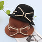 Women's Stitched Bow Hat, Multi Colours