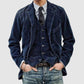 Men's Classic Warm Corduroy Jacket and Waistcoat