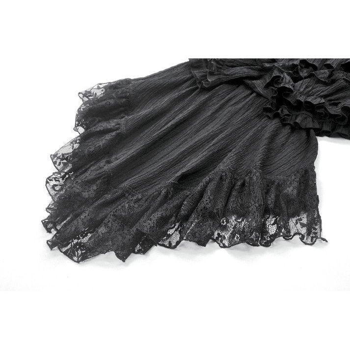 Dark in Love Cordelia Gothic High-Low Layered Skort