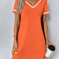 Women's Tennis-Style Dress, Casual Short-Sleeve Dress, Multi Colours