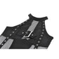 Dark in Love Bondage Mesh-Panel Buckle Halter Top
