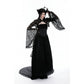 Dark in Love Belladonna Lace-Bell Sleeve Goth Shrug