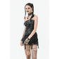 Dark in Love Vespera One-Shoulder Spiked Faux Leather Corset Top