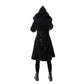 Poizen Industries Eirwen Fur-Trimmed Coat in Black