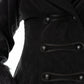 Poizen Industries Eirwen Fur-Trimmed Coat in Black