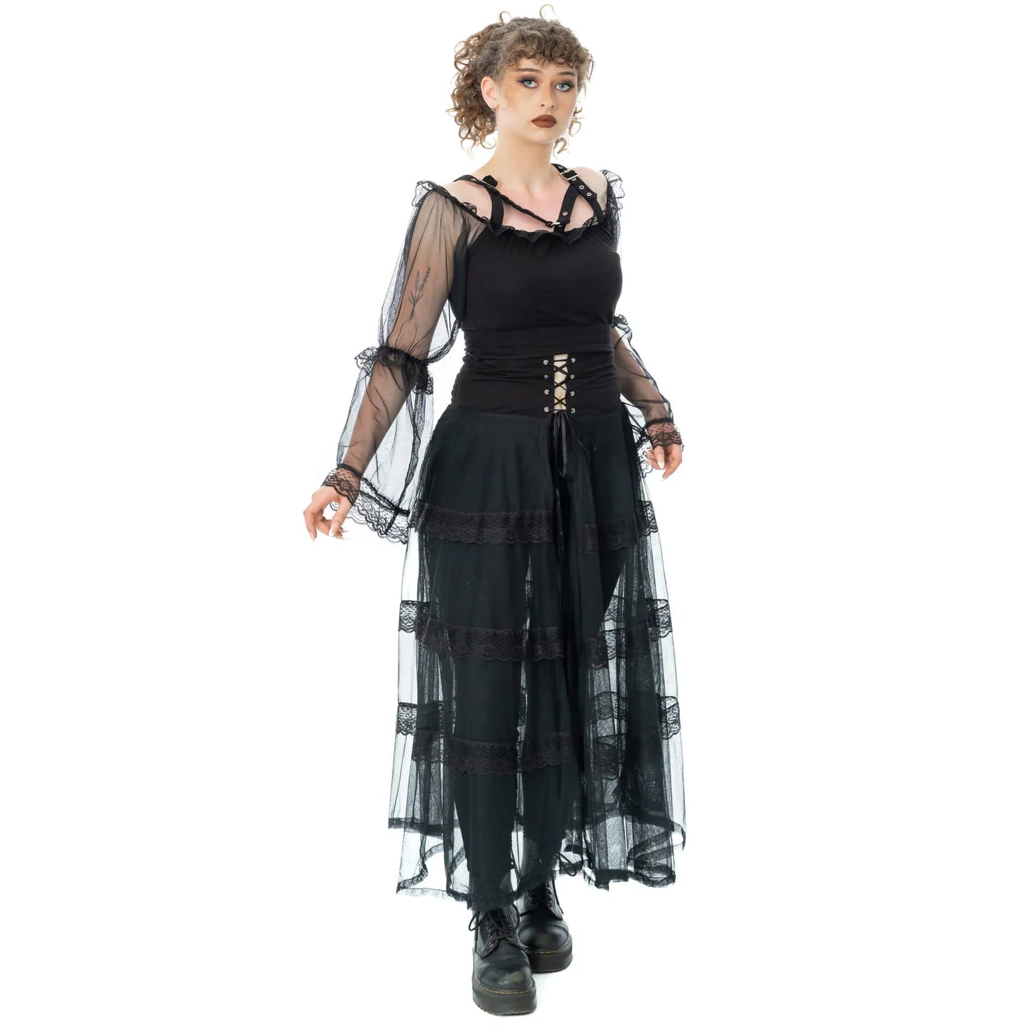 Poizen Industries Eliora Skirt in Black