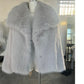 Thick Winter Plush Women's Fashion Bolero Jacket, Large Lapel