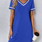 Women's Tennis-Style Dress, Casual Short-Sleeve Dress, Multi Colours