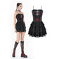 Dark in Love Crimson Shadow Layered-Lace Cake Dress