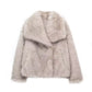 Thick Winter Plush Women's Fashion Bolero Jacket, Large Lapel